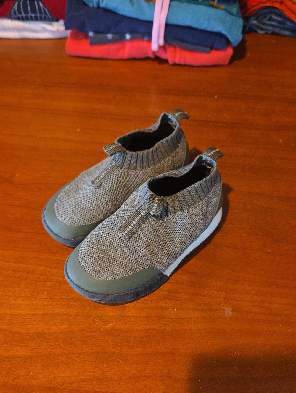 Zara Baby Slip-On Knit Sneakers - Olive